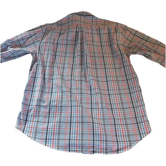 Vineyard Vines Whale Shirt Slim Fit Pastel Plaid Button Up Long Sleeve Large - Picture 6 of 13
